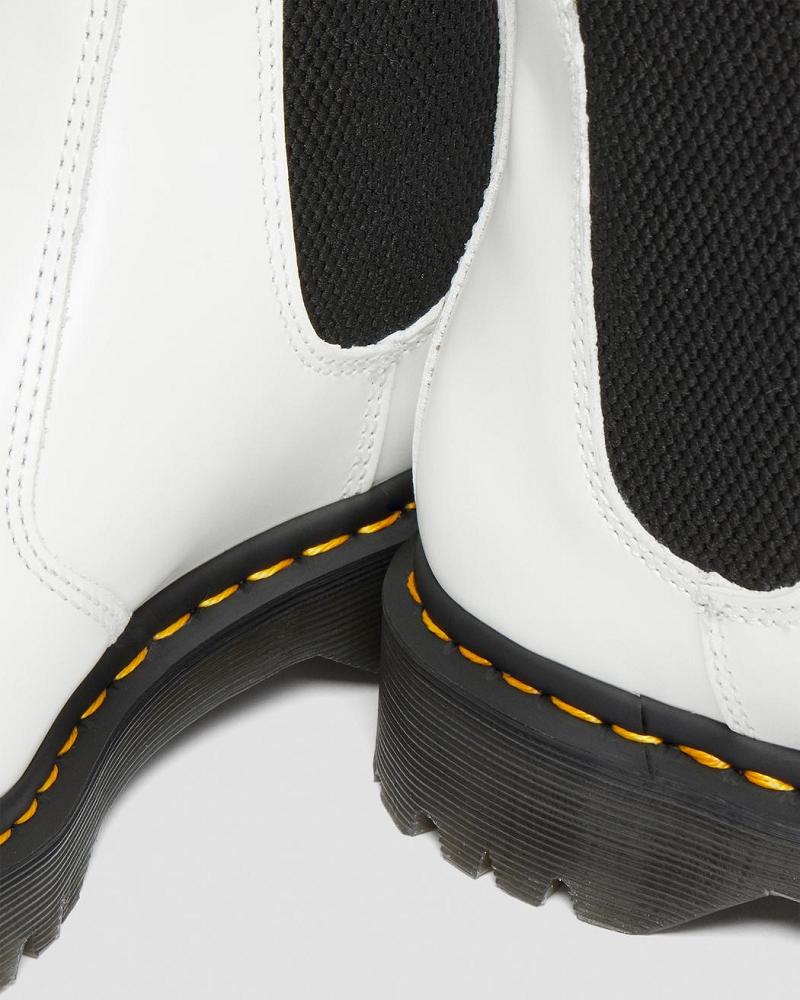 Men's Dr Martens 2976 Bex Smooth Leather Ankle Boots White | AU 418AHK